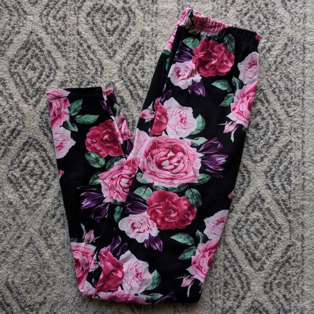 Floral pattern leggings